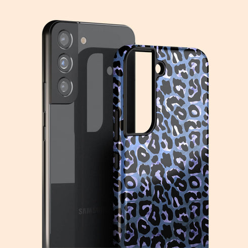 Metallic Leopard Personalized Name Galaxy Case