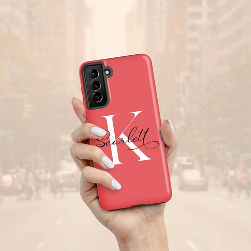 Monogram Personalized Light Solid Galaxy Case