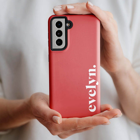 Elegant Solid Custom Serif Name Galaxy Case