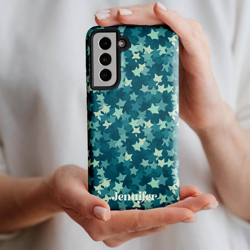 Stars Camo Custom Name Galaxy Case