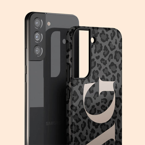 Oversized Leopard Custom Initials Galaxy Case