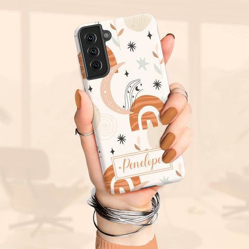 Boho Rainbows Personalized Name Galaxy Case