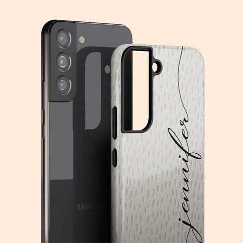 Personalized Name Calligraphy & Dots Galaxy Case