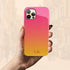 Ombre Gradient Personalized Initials iPhone Case