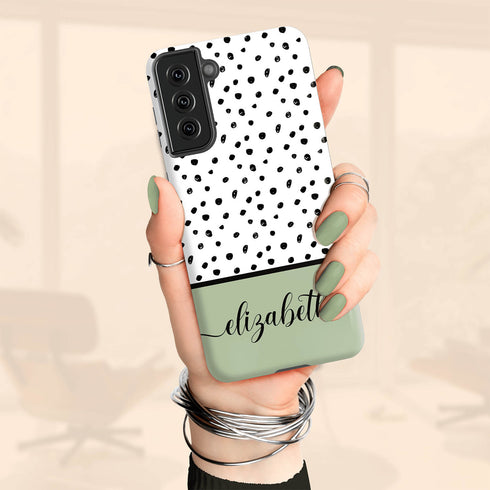Delicate Dots Custom Name Galaxy Case