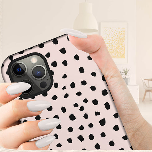 Spotted Dots Custom Name iPhone Case