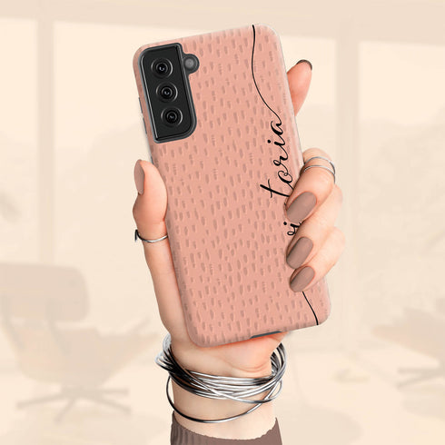 Personalized Name Calligraphy & Dots Galaxy Case
