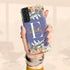 Blushing Flowers Monogram Custom Name Galaxy Case