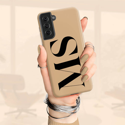 Oversized Custom Initials Galaxy Case