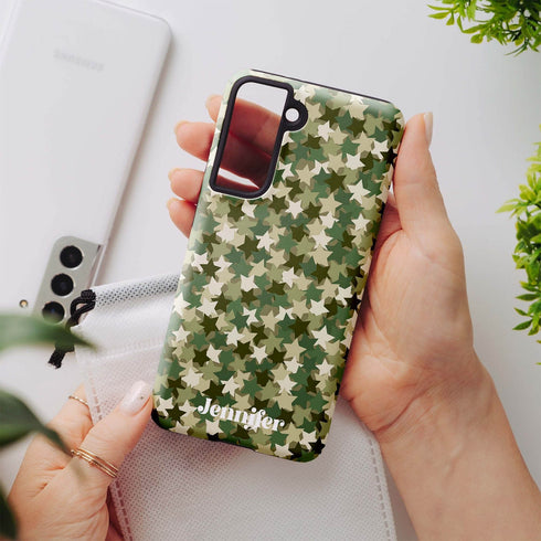 Stars Camo Custom Name Galaxy Case