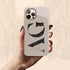 Oversized Leopard Custom Initials iPhone Case