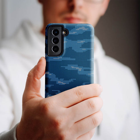 Digital Camo Custom Name Men's Galaxy Case