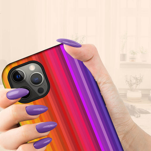 Unique LGBTQ Pride Rainbow Custom Name iPhone Case