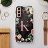 Monogram Roses Personalized Galaxy Case