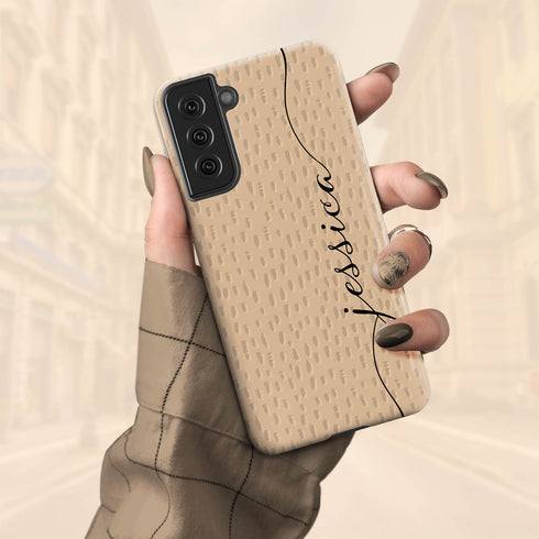 Personalized Name Calligraphy & Dots Galaxy Case