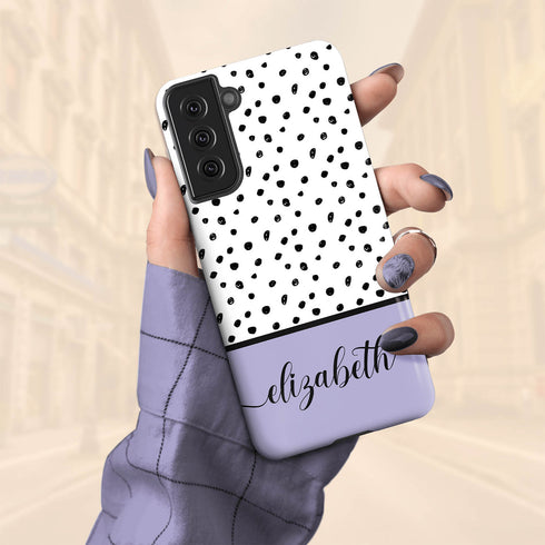 Delicate Dots Custom Name Galaxy Case