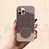 Spotted Dots Personalized Monogram iPhone Case