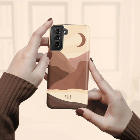 Boho Landscape Custom Initials Galaxy Case