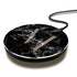 Monogram Personalized Black Marble Wireless Charger Pad