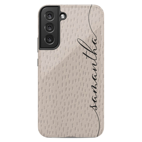 Personalized Name Calligraphy & Dots Galaxy Case