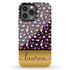 Golden Leopard Personalized Name iPhone Case