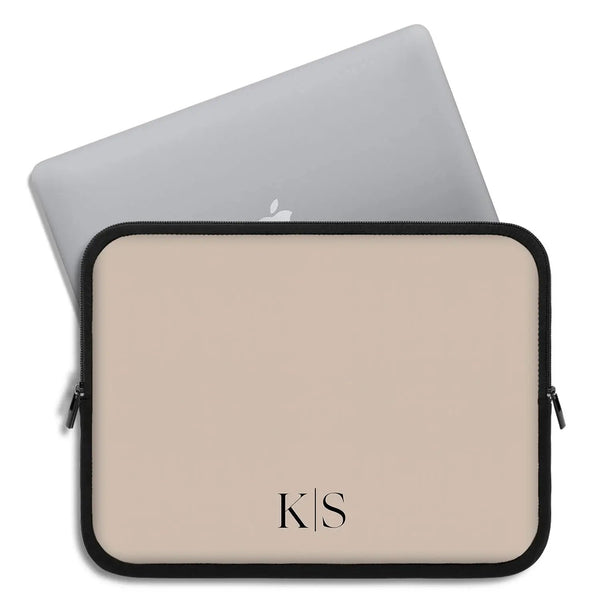 Custom Initials Laptop Sleeve - Centered