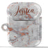 Trendy Marble Custom Name AirPods Case