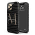 Monogram Personalized Dark Zebra iPhone Case