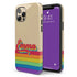 LGBTQ Pride Rainbow Custom Retro Name iPhone Case