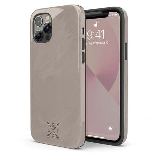 Custom Initials Crossed Arrows iPhone Case