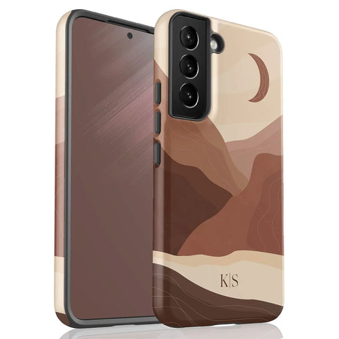 Boho Landscape Custom Initials Galaxy Case