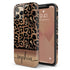 Wild Metallic Leopard Custom Name iPhone Case - Gold