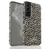 Custom Name Grey & Peach Leopard Galaxy Case