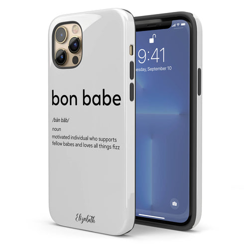 Bon Babe Custom Name iPhone Case
