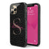 Monogram Personalized Dark Leopard iPhone Case - Hot Pink