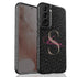 Monogram Personalized Dark Leopard Galaxy Case - Hot Pink