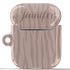 Nude Zebra Custom Name AirPods Case
