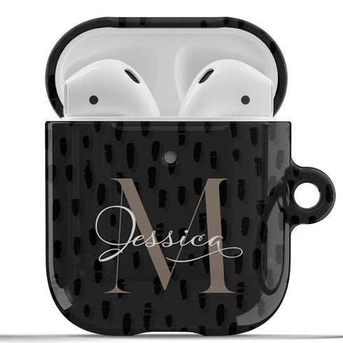 Monogram Personalized Dots AirPods Case