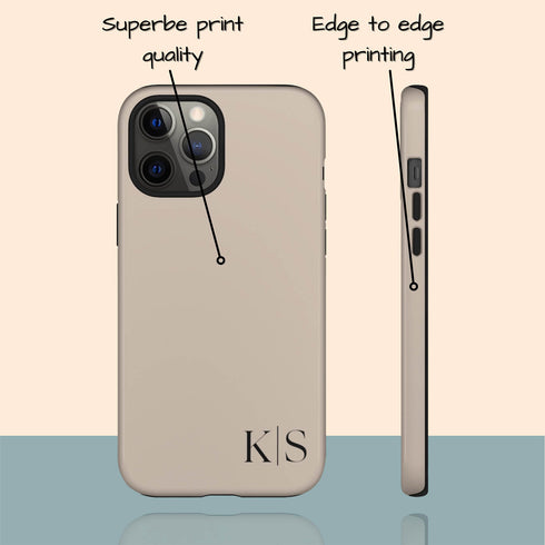 Custom Initials iPhone Case - Edge