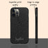 Dark Leopard Custom Name iPhone Case
