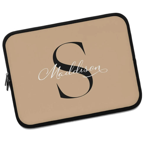 Monogram Name Laptop Sleeve