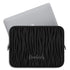 Dark Zebra Custom Name Laptop Sleeve