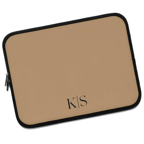 Custom Initials Laptop Sleeve - Centered