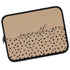 Spotted Dots Custom Calligraphy Name Laptop Sleeve