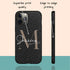 Monogram Personalized Dark Leopard iPhone Case