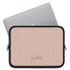 Nude Pink Leopard Custom Name Laptop Sleeve