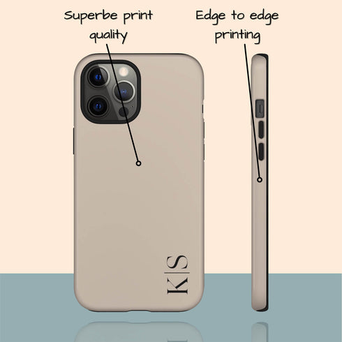 Custom Initials iPhone Case - Vertical