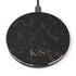 Dark Tortoiseshell Custom Initials Wireless Charger Pad