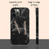 Monogram Personalized Black Marble iPhone Case