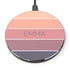 Ombre Stripes Custom Name Wireless Charger Pad